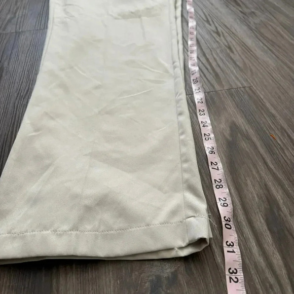 Tommy Hilfiger Mens Micro Tech Men Chino Pant 38x32 Cream Microfiber Preppy NEW - Picture 9 of 11